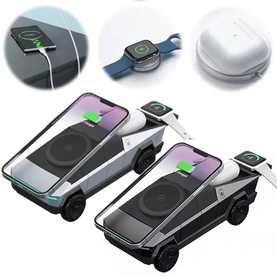 CyberDock™ 3-in-1 Magnetic Wireless Charger
