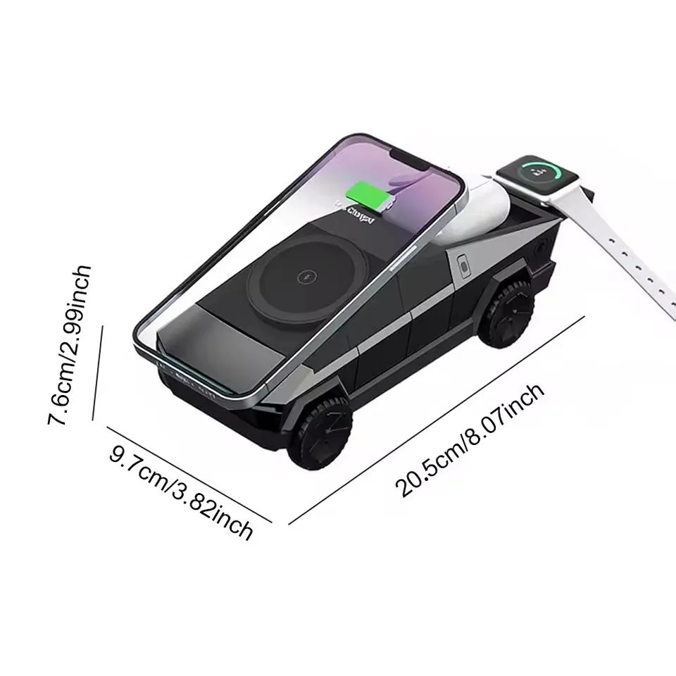 CyberDock™ 3-in-1 Magnetic Wireless Charger