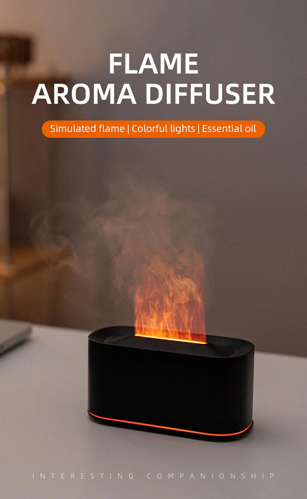 FlameGlow™ Aromatherapy Humidifier